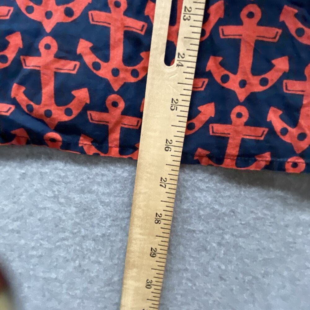 Vineyard Vines Women’s XS Nautical Anchor Print Top Red Navy Preppy Coastal - Picture 8 of 8